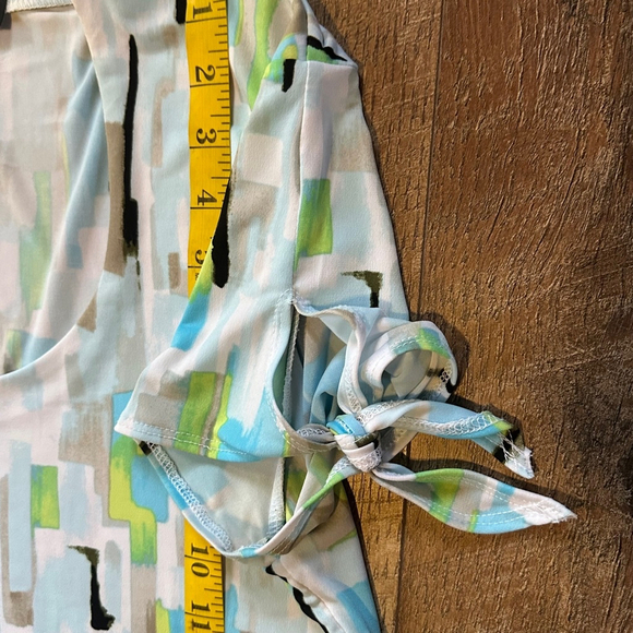 Women's Grace Elements Top Size M Multicolor Short Sleeve - Picture 6 of 6